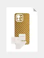 Золотой защитная пленка для Xiaomi 11 под карбон на заднюю часть,кожу,назад, на зад, карбоновая