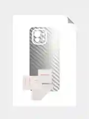 Серебряный защитная пленка для Xiaomi 11 под карбон на заднюю часть,кожу,назад, на зад, карбоновая