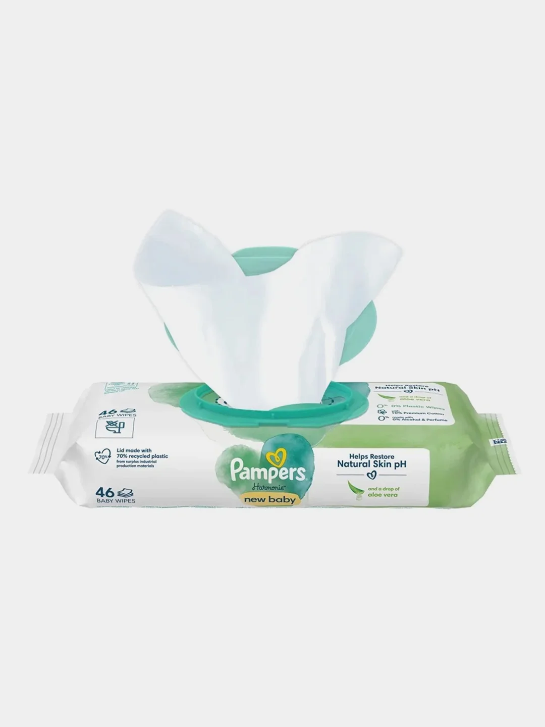 Влажные салфетки для новорожденных Pampers Harmonie New Baby, 46 штук