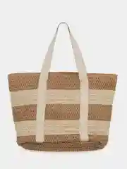 Летняя соломенная сумка с ручками из хлопка