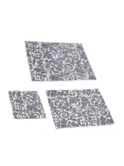 Набор для сушки посуды из микрофибры, коврик 38x50 см, 2 тряпки, 40х48 см/30х30 см
