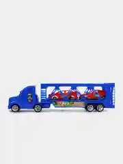 Красный игрушечный "Автовоз", инерционный, 2 машинки в наборе