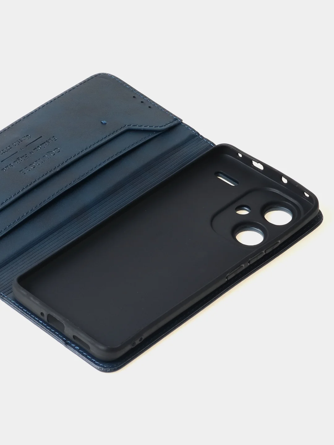 Синий чехол-книжка GQ Lite для Xiaomi Redmi Note 13 Pro Plus из высококачественной кожи