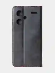 Черный чехол-книжка GQ Lite для Xiaomi Redmi Note 13 Pro Plus из высококачественной кожи