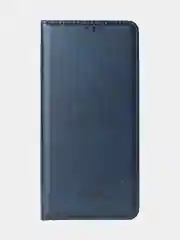 Синий меланж чехол для Samsung A55 книжка из кожи, накладка (бампер)