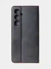 Хром чехол для Samsung A55 книжка из кожи, накладка (бампер)