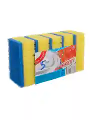Набор губок для мытья посуды, 5 штук, 10,7 x6,5x3,5 см