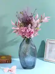 Ваза, 6x27 см, стекло, цвет серый