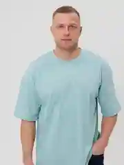 Синий футболка оверсайз, унисекс, 2097Ф
