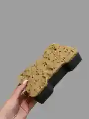 Губка для мытья автомобиля, двухслойная, фигурная 1 шт
