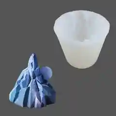 Силиконовый молд для свечей, гипса, эпоксидной смолы, "Скала", Color Si