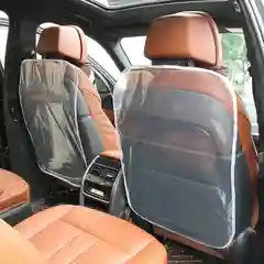 Серый защитный чехол на сиденье автомобиля  в комплекте 2 шт / Защитная накидка в комплекте 2 шт
