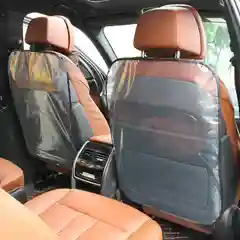 Серый защитный чехол на сиденье автомобиля  в комплекте 2 шт / Защитная накидка в комплекте 2 шт