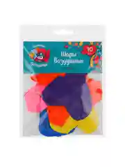 Шары воздушные "Сердце" 12", 10 штук, цветные в пакете