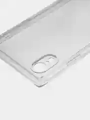 Голубой чехол для Apple iPhone XR силиконовый КАРТОФАН прозрачный прямоугольный с защитой камер