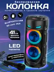 Колонка беспроводная ZQS 4239, с микрофоном для караоке
