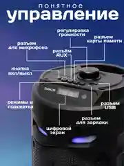 Колонка беспроводная ZQS 4239, с микрофоном для караоке