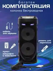 Колонка беспроводная ZQS 4239, с микрофоном для караоке