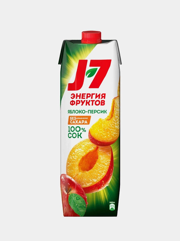 Cок J7 Яблоко-Персик, 0.97л