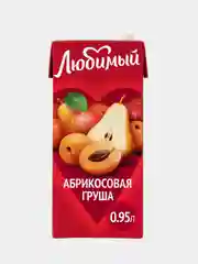 Сокосодержащий напиток Любимый "Абрикосовая Груша", 0,95 л