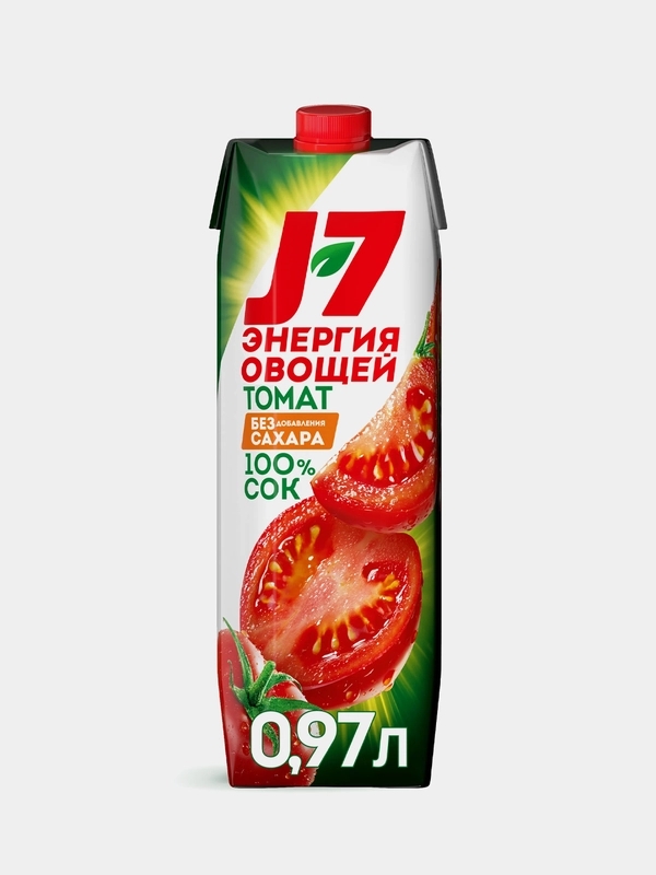 Томатный сок J7 с мякотью, 0,97л