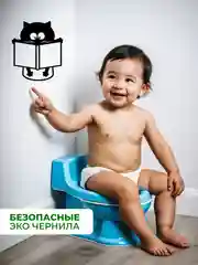Тёмно-серый наклейки интерьерные "Котики" на крышку или бачок унитаза, холодильник