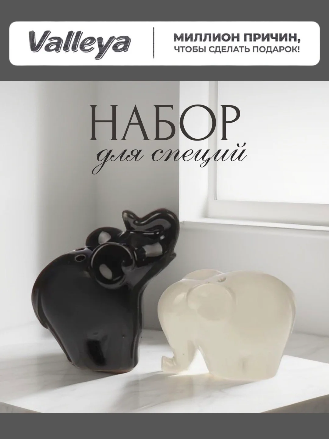Белый набор для специй