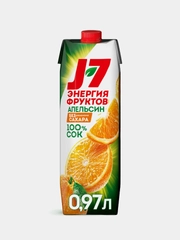 Сок J7 Апельсин с мякотью, 0,97л