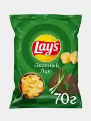 Картофельные чипсы Lays "Зеленый Лук", 70г