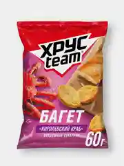 Сухарики Хрусteam Багет "Краб", 60г