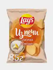 Чипсы картофельные Lays Из печи "Лисички в сметане", 85г