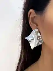 Серебряный женские серьги в стиле геометрия