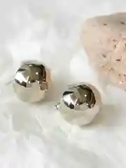 Серебряный женские круглые серьги - пусеты