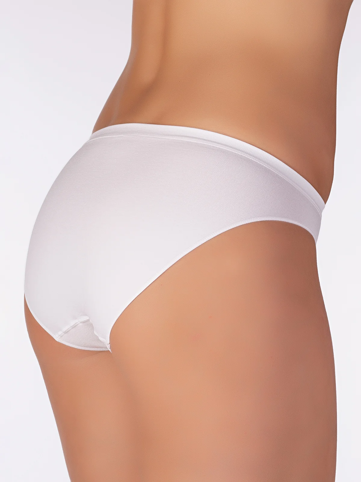 Белый трусы женские из микрофибры Giulia HI-LEG BRIEFS