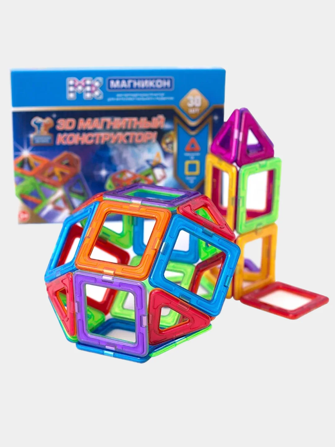 Магнитный конструктор МАГНИКОН " Комета", 30 деталей, МК-30