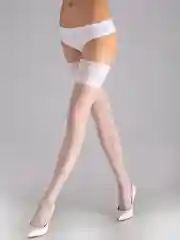 Белый чулки Gatta BELLA DONNA 02