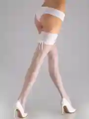 Белый чулки Gatta BELLA DONNA 03