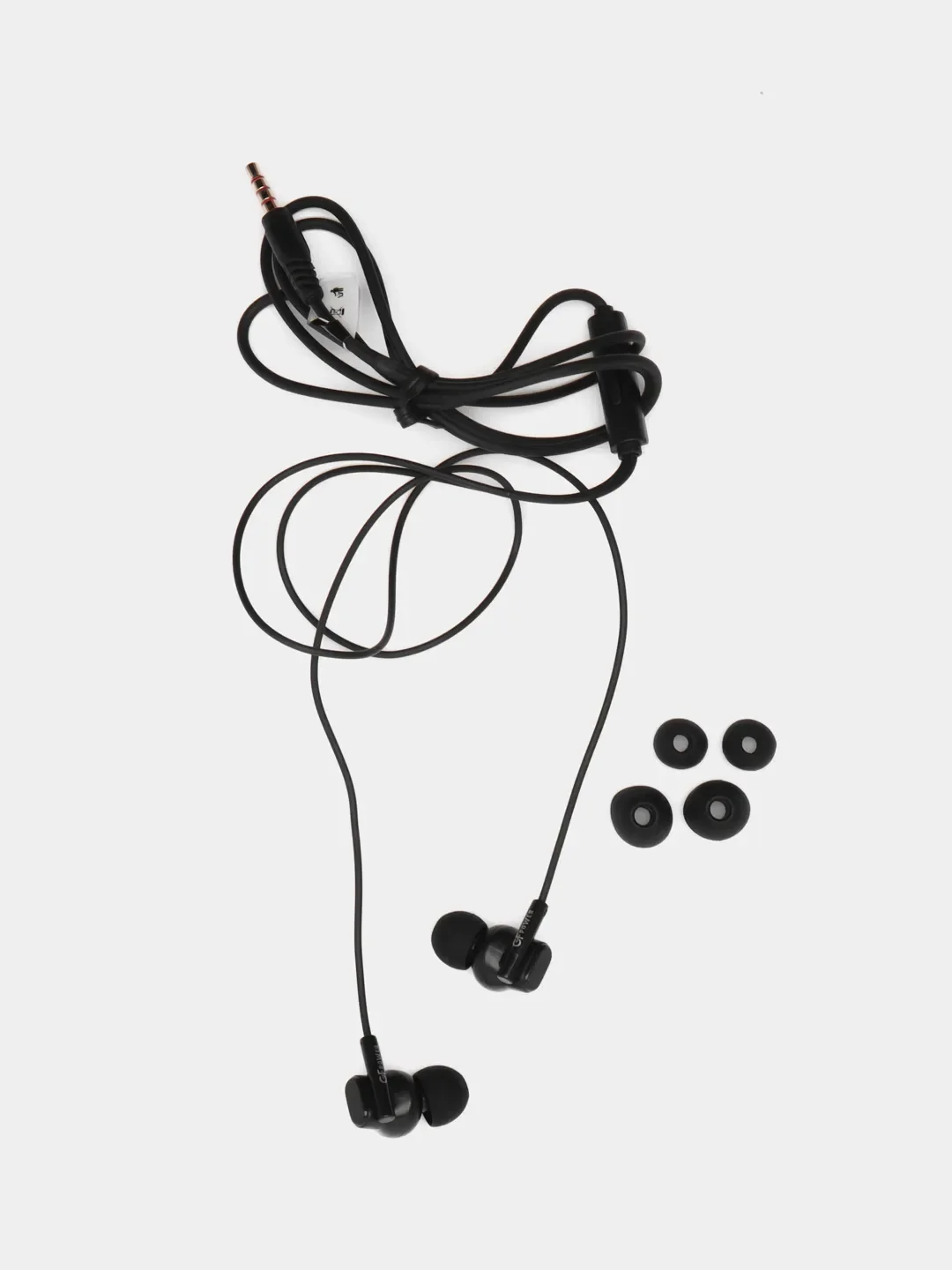 Черный наушники проводные с микрофоном GFPower S01
