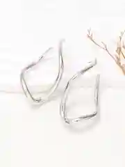 Серебряный женские серьги в стиле "Геометрия"