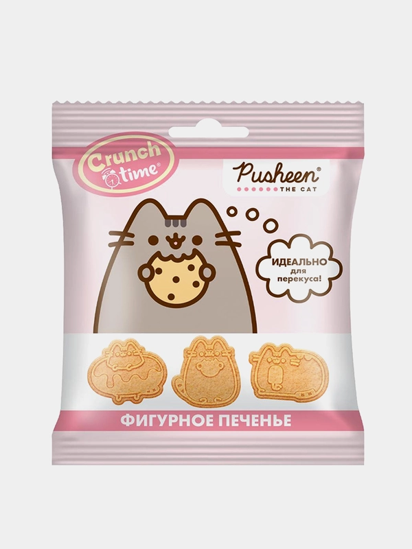 Печенье фигурное CRUNCH TIME PUSHEEN, в пакете, шоу-бокс