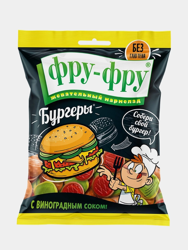 Жевательный мармелад Фру-Фру Бургеры, 80 г