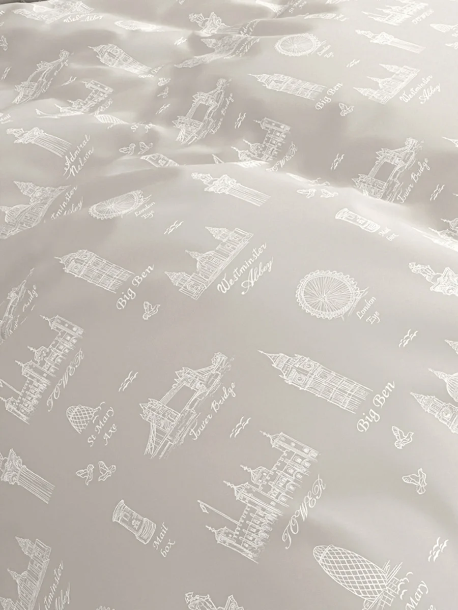 Наволочка комплект 2шт Milky Garden "Foggy Albion" сатин 40х60 см, 50х70 см, 70х70 см