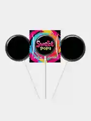 Карамель на палочке SWEET POPS Black, со вкусами кола-лимон-лайм, кола-вишня, шоу-бокс