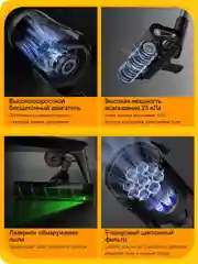 Красный пылесос вертикальный ручной Xiaomi Deerma DX115C /T3/T50W/моющий VX96W/DX888 / DEM-T20W
