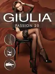 Черный чулки Giulia PASSION 20