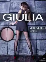 Черный колготки Giulia RETE VISION CHIC 40