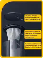 Черный пылесос вертикальный ручной Xiaomi Deerma DX115C /T3/T50W/моющий VX96W/DX888 / DEM-T20W