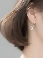 Серебряный женские серьги - булавки
