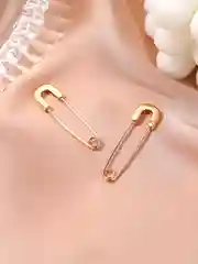 Золотой женские серьги - булавки