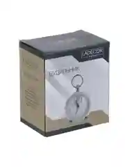 Будильник c подсветкой, 1xАА, 8x8x6,5 см, металл, белый